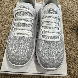 APL Men's White and Gray Athletic Shoes